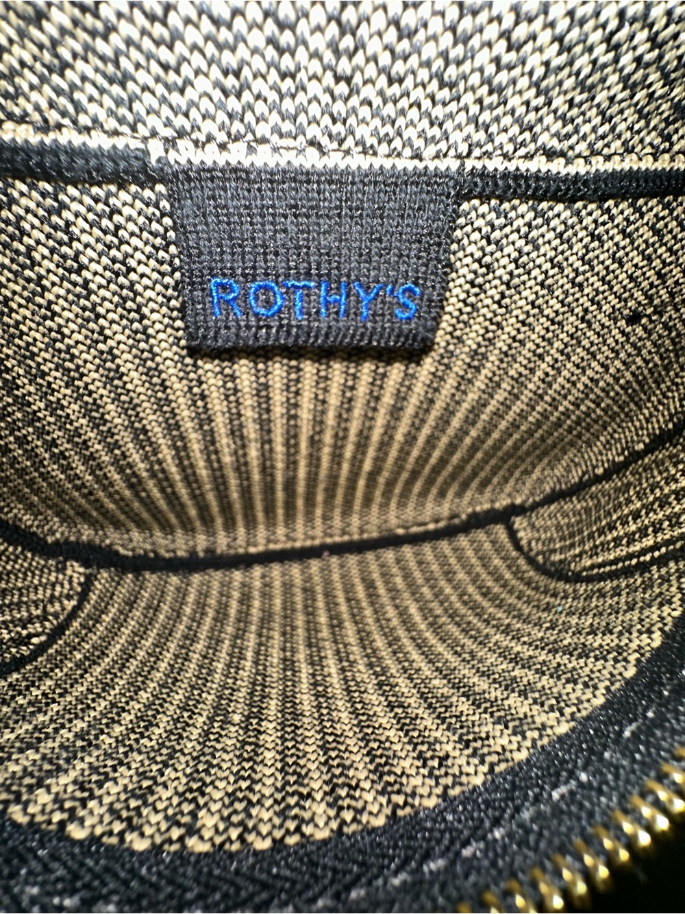 Rothy’s The Casual Sling in Toffee Stripe - Picture 4 of 5